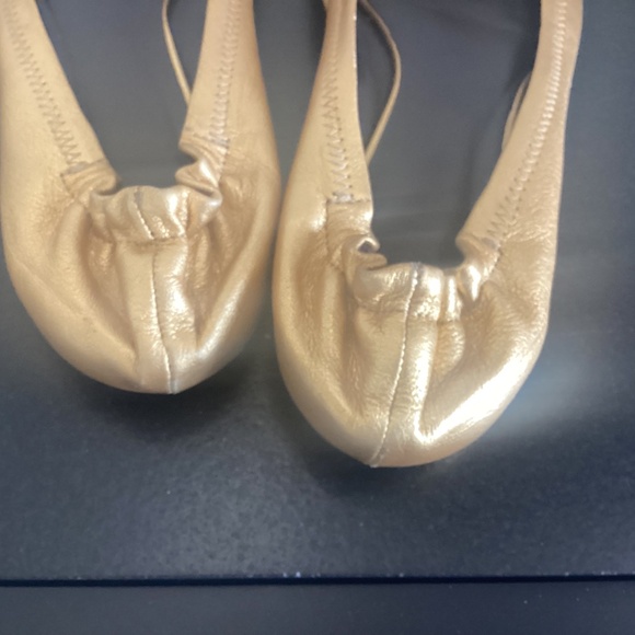 Tory Burch Metallic Gold Flats - Picture 4 of 4